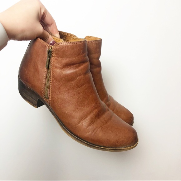Lucky Brand Shoes - Lucky Brand | Brown Leather Basel Booties Sz 10